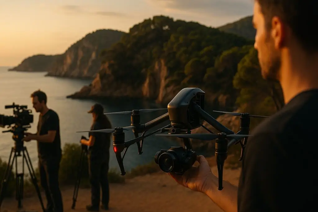 Drone cinematográfico para producción audiovisual